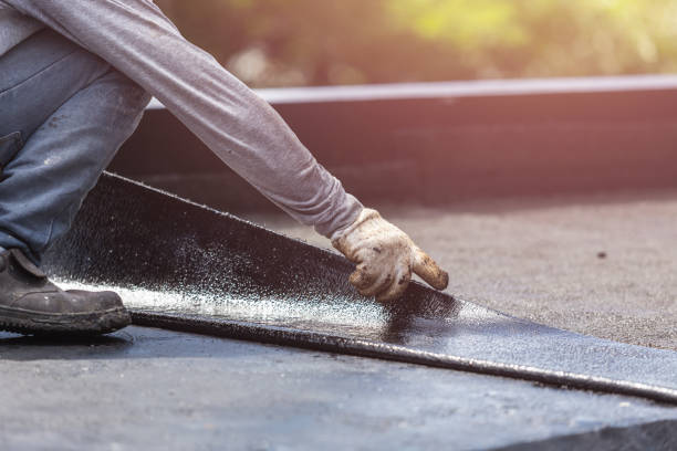 Professional Exterior Waterproofing technician working in Irvington, NY